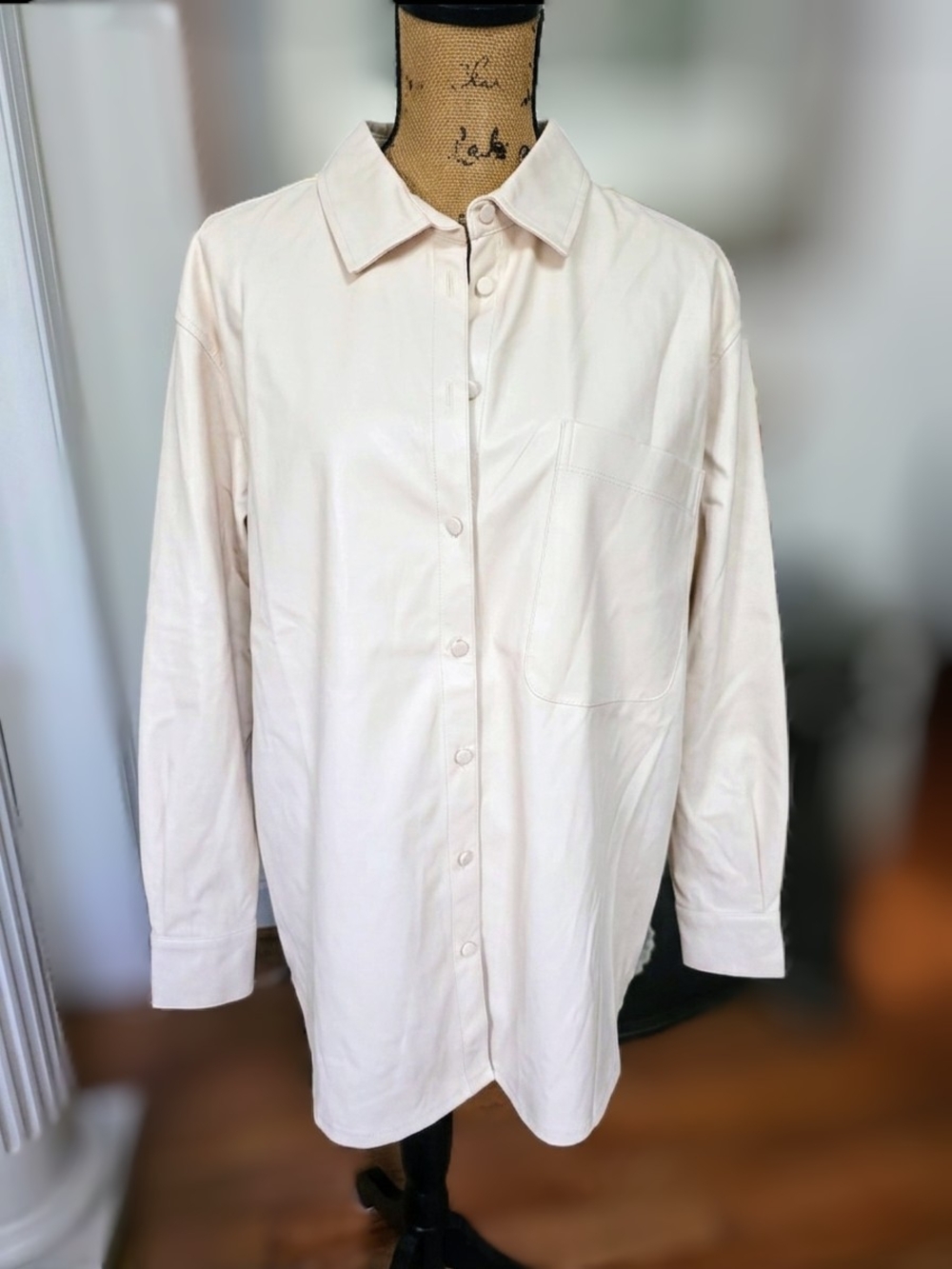 a new day Off-White Long-Sleeve Button-Down Shirt